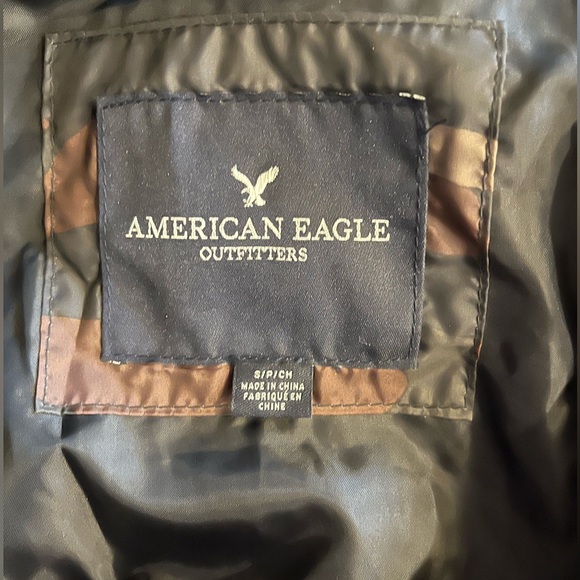 American Eagle Outfitters Army Camo Puffer Jacket, Size -S - Picture 8 of 11